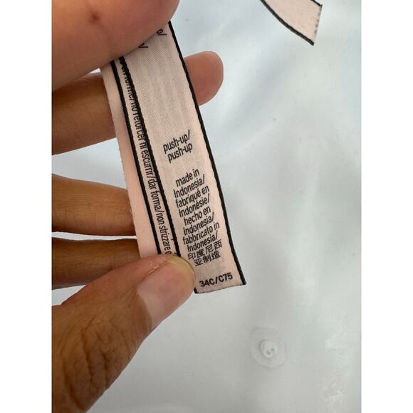 Victoria’s Secret Beige Star Embroidered Push-Up Bra 34C - Picture 6 of 7